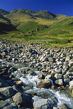 Oxendale Beck below Crinkle Crags, Lake District National Park, Cumbria, England, United Kingdom, Europe