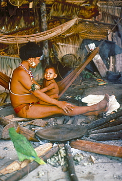 Yanomami mother and child, Brazil, South America