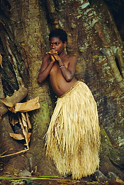 Young Tanna girl, Tanna Island, Vanuatu, Melanesia, Pacific Islands