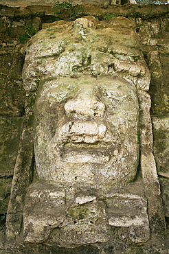 Mask 4m high, Structure P9-56, Lamanai, Belize, Central America