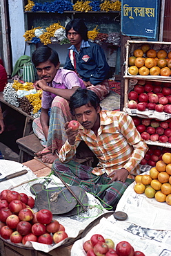 Fruit stall, bazaar, Dacca, Bangladesh, Asia