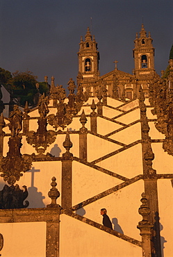 Bom Jesus do Monte Baroque staircase, Braga, Minho, Portugal, Europe