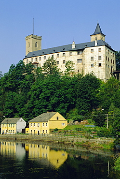 Rozmberk nad Vltavu, 13th century, headquarters of Rozmberk family, Bohemia, Czech Republic, Europe