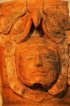 Mayan funerary urn, Popol Vuh Museum, Guatemala City, Guatemala, Central America