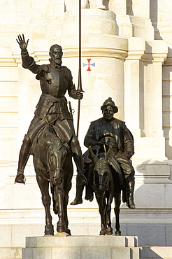 Cervantes monument, Madrid, Spain, Europe