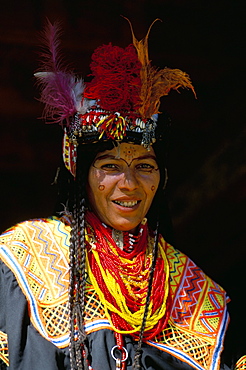 Kalash woman, Rites of Spring, Joshi, Bumburet (Bumboret) Valley, Pakistan, Asia