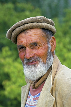 Portrait of a local farmer, Hunza, Pakistan, Asia