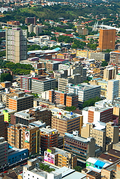 Johannesburg cityscape from the top of the Carlton Centre, Johannesburg, South Africa, Africa