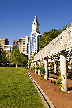 Christopher Columbus Park by the Waterfront, Boston, Massachusetts, New England, United States of America, North America