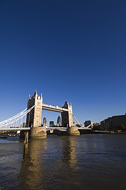 Tower Bridge and City of London beyond, London, England