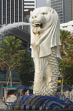 The Merlion, Singapore's national symbol, Singapore, South East Asia