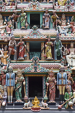 Sri Mariamman Hindu Temple in Chinatown, Singapore, South East Asia