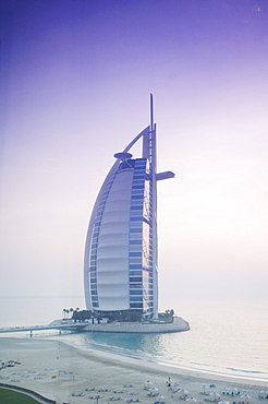 Sunrise, Burj Al Arab Hotel, Dubai, United Arab Emirates, Middle East