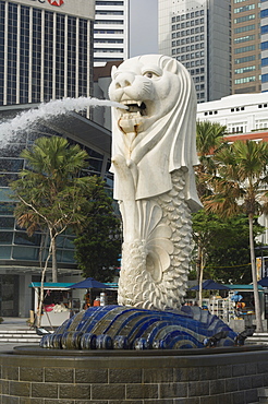 The Merlion, the national symbol, Singapore, Southeast Asia, Asia