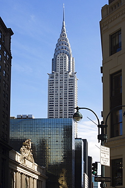 Grand Central Station Terminal Building and the Chrysler Building, 42nd Street, Manhattan, New York City, New York, United States of America, North America