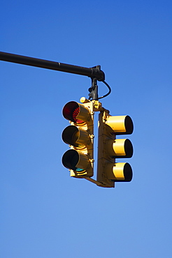 Traffic signals, New York City, New York, United States of America, North America