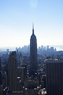 The Empire State Building and Manhattan skyline, New York City, New York, United States of America, North America