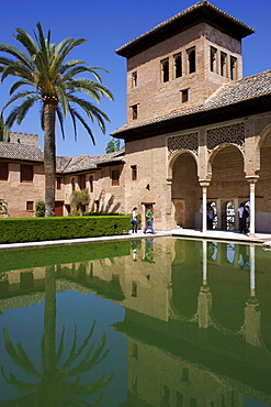 Ladies Tower, Partal Palace, Alhambra Palace, UNESCO World Heritage Site, Granada, Andalucia, Spain, Europe