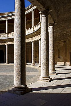 Palace of Charles V, Alhambra Palace, UNESCO World Heritage Site, Granada, Andalucia, Spain, Europe