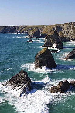 Bedruthan Steps, Cornwall, England, United Kingdom, Europe