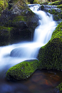 Waterfall, Glen Artney, near Crieff, Perthshire, Scotland, United Kingdom, Europe