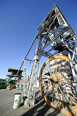 Diamond mine equipment, Kimberley, South Africa, Africa