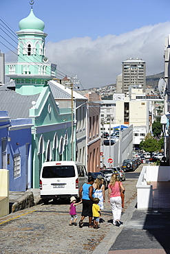 Colourful houses, Bo-Cape area, Malay inhabitants, Cape Town, South Africa, Africa