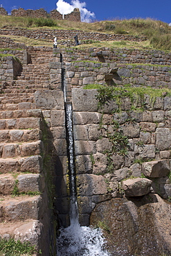 Inca waterworks, a masterpiece of engineering, Tipon, Peru, South America