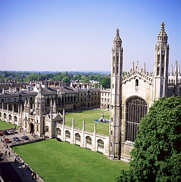 King's College and chapel, Cambridge, Cambridgeshire, England, United Kingdom, Europe