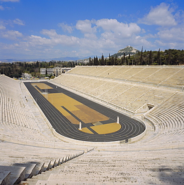 The Stadion, c. 330 BC, restored for the first modern Olympics in 1896, Athens, Greece, Europe