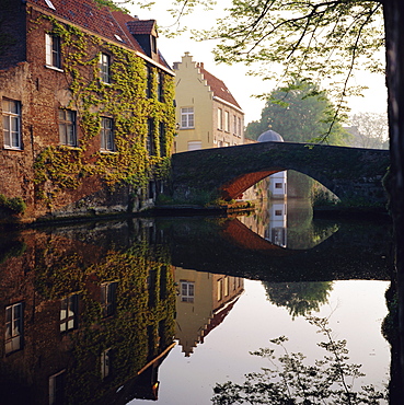 Canal reflections, Bruges, Belgium