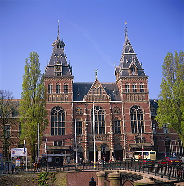 The Rijksmuseum in Amsterdam, Holland, Europe