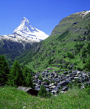 Zermatt and the Matterhorn, Swiss Alps, Switzerland, Europe