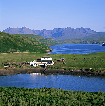 Loch Harport and the Cuillin Hills, Isle of Skye, Highland region, Scotland, United Kingdom, Europe