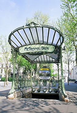 Abbesses Metro station, Paris, France, Europe