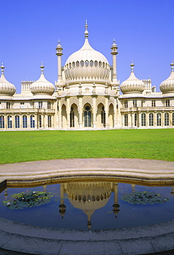 The Royal Pavilion, built by the Prince Regent, later to become King George IV, Brighton, East Sussex, England, UK