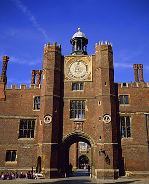 Clock Court, Hampton Court, Greater London, England, United Kingdom, Europe