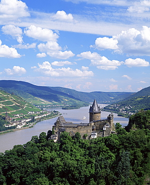 Stahleck Castle, Bacharach, Rhineland, Germany, Europe