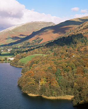 Grasmere in autumn, Lake District National Park, Cumbria, England, United Kingdom, Europe