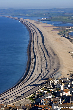 Chesil Beach and The Fleet Lagoon, Weymouth, Dorset, England, United Kingdom, Europe