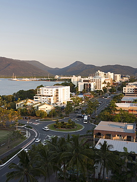 Waterfront and view towards city centre from south, Cairns, North Queensland, Australia, Pacific