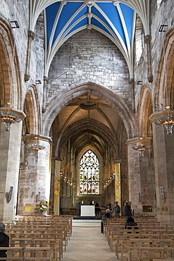 Interior looking east from the nave, St. Giles' Cathedral, Edinburgh, Scotland, United Kingdom, Europe