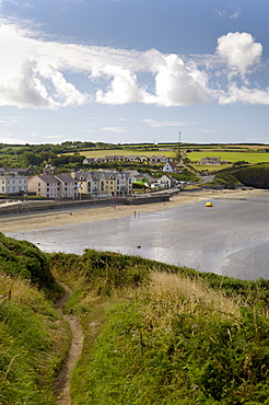 Broad Haven on the Pembrokeshire Coast Path, Wales, United Kingdom, Europe