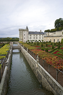 Gardens, Chateau de Villandry, UNESCO World Heritage Site, Indre-et-Loire, Touraine, Loire Valley, France, Europe