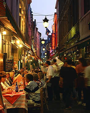 Outdoor restaurants, Brussels, Belgium, Europe