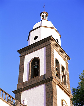 San Gines church spire, Arrecife, Lanzarote, Canary Islands, Spain, Europe