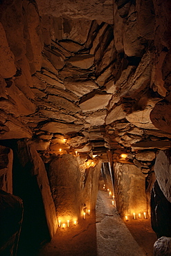 Interior, Newgrange, County Meath, Republic of Ireland (Eire), Europe