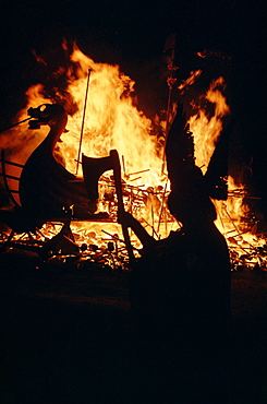 Up Helly Aa Fire Festival, Shetlands, Scotland, United Kingdom, Europe