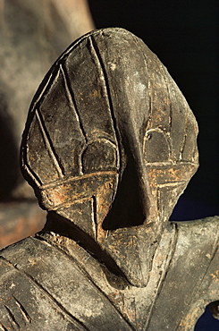 Close-up of carving, Vinca culture, Belgrade Museum, Serbia, Europe