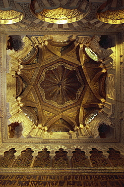 Dome of the Great Mosque at Cordoba, UNESCO World Heritage Site, Andalucia, Spain, Europe